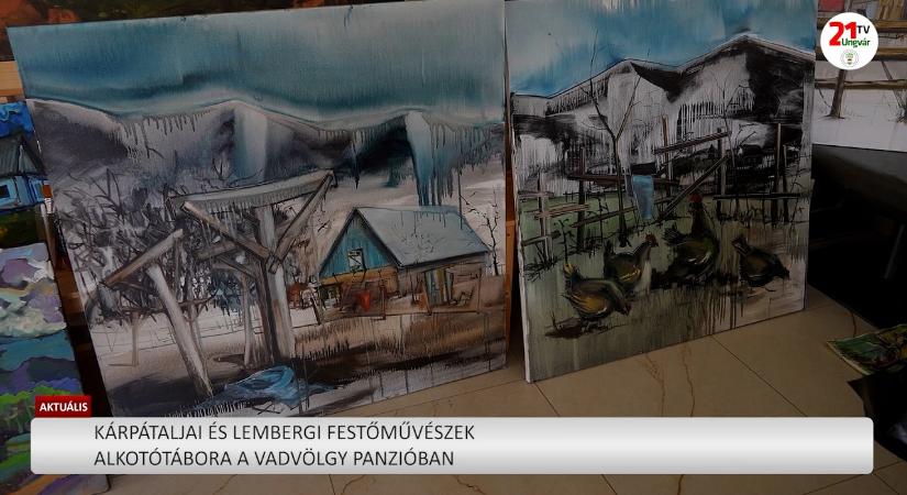 Aktuális (2026.05.21) - Kárpátaljai és lembergi festőművészek alkotótábora a Vadvölgy panzióban (videó)