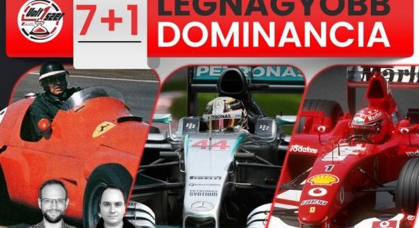 Volt1szer: 71 legnagyobb dominancia az F1-ben