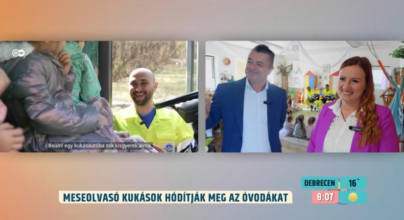 Óvodákba járnak mesét olvasni a miskolci hulladékszállítók