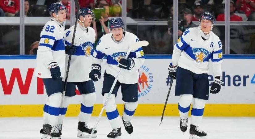 Jégkorong-vb: a finnek kiütéssel válaszoltak a lettek villámgyors góljára