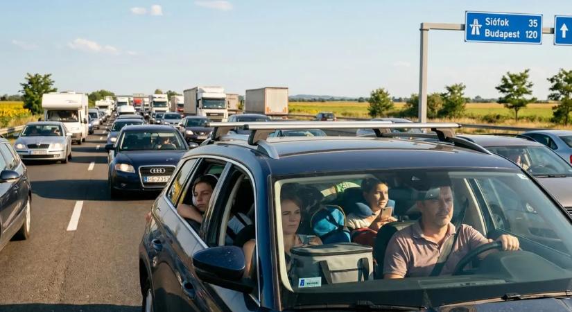 Indul az első roham a Balaton felé – ezt teszi a pünkösdi dugó a gumikkal