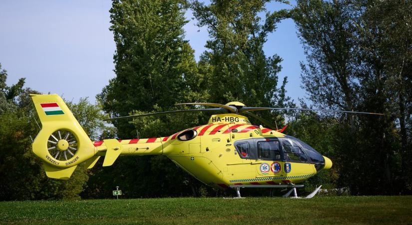 Több mentőhelikopter is érkezett a Mol tiszaújvárosi üzeméhez (VIDEÓ)