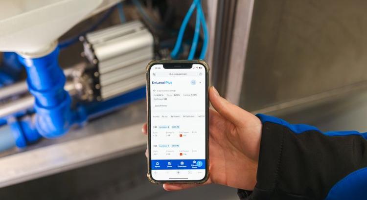 DeLaval VMS V300 – tejösszetétel-információk minden fejéskor