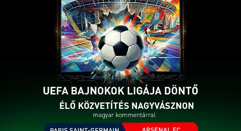 Focilázban a Cinema City – országszerte a nagyvásznakon is követhető lesz a Bajnokok Ligája döntője