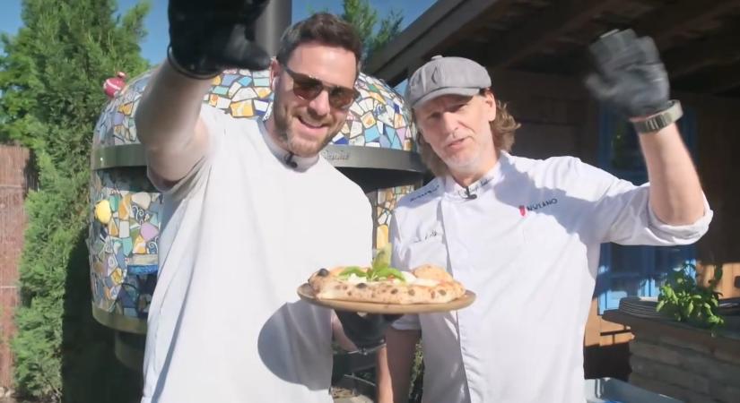 Különleges helyszínen sütött pizzát Tihanyi Peti a Bitcoin Pizza Napon
