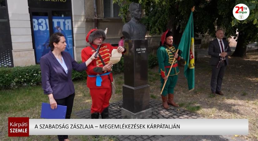 A szabadság zászlaja – megemlékezések Kárpátalján (videó)