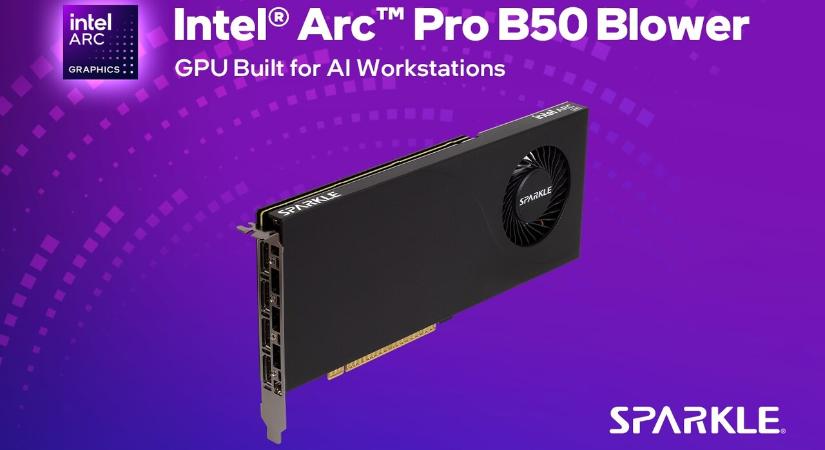 Igen karcsú Intel Arc VGA-val jelentkezett a Sparkle