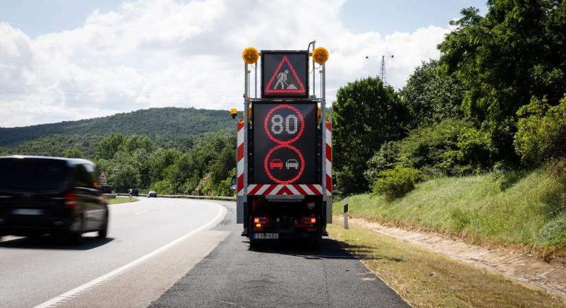 Mindjárt kész az első végleges szakasz az M1-en - Videón a munka