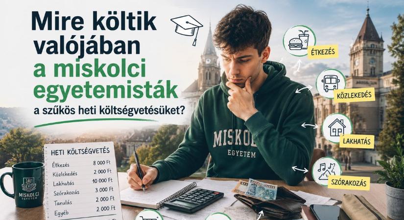 Mire költik valójában a miskolci egyetemisták a szűkös heti költségvetésüket?