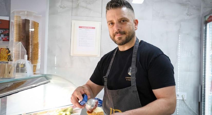 Jéghideg tejbedara, almás pite és rétes - Jakabfi Dávid desszertfagylaltjai már a Balatonon is kaphatók
