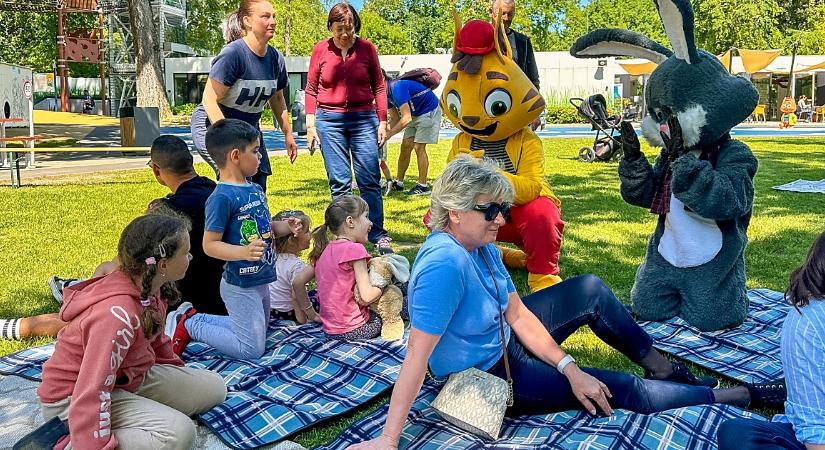 Napsütéses, vidám pikniket tartottak a Sziget-kékben – fotókkal, videóval