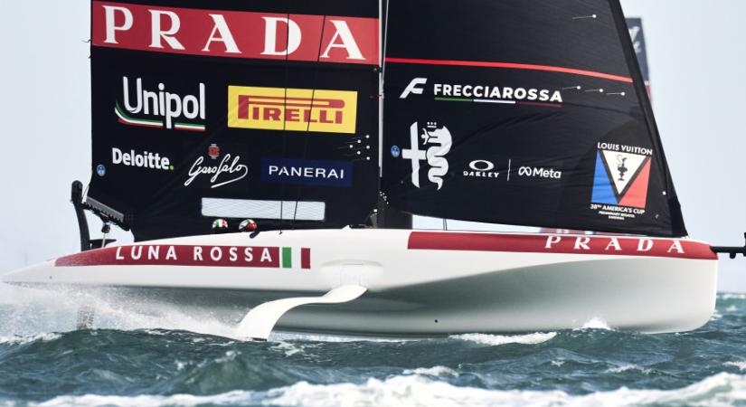 Továbbra is a Luna Rossa fiataljai vezetnek Cagliari - ban a 38. America’s Cup előversenyén