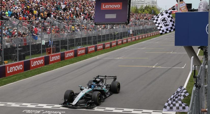 Nagyot csatázott Russell és Antonelli a kanadai sprintfutamon