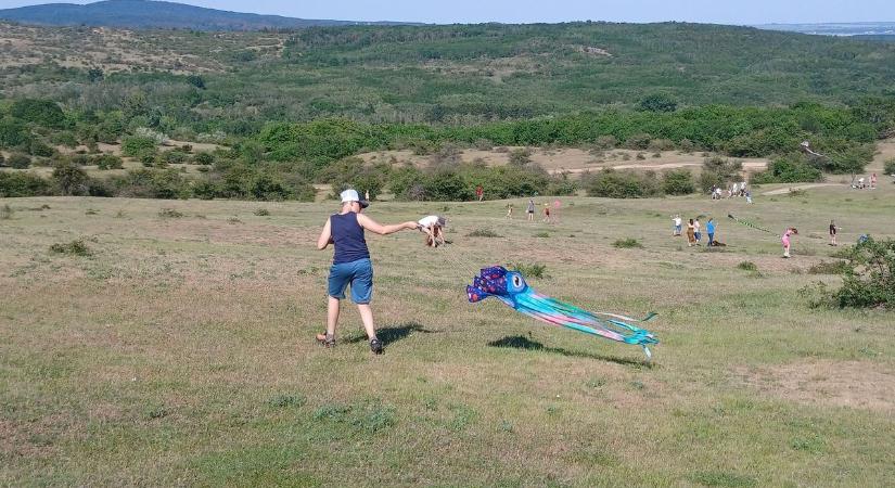 Színes sárkányok lepték el a dombtetőt (Videó)
