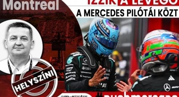 Helyszíni: Izzik a levegő a Mercedes pilótái közt