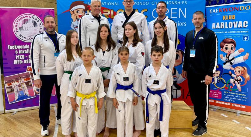 Máté Taekwondo és Hapkido: 9 vásárhelyi érem Horvátországból
