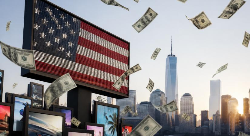 Amerikában most tényleg pénzben úsznak: Elképesztő dolláresőben reklámpiac