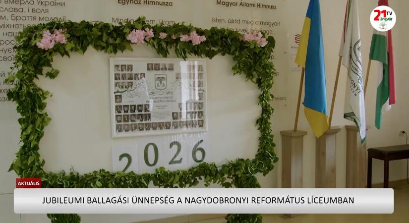 Aktuális (2026.05.24) - Jubileumi ballagási ünnepség a Nagydobronyi Református Líceumban (videó)