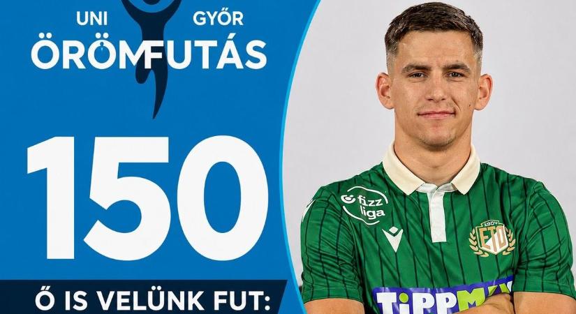 Az ETO FC válogatott labdarúgója lesz a 150. Örömfutás egyik sztárvendége