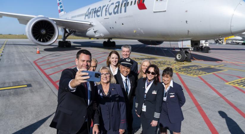 Elindult az American Airlines Budapest–Philadelphia járata