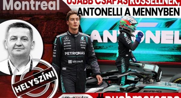 Helyszíni: Újabb csapás Russellnek, Antonelli a mennyben