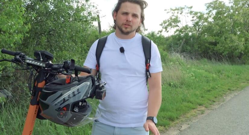 A rendőrségnek nyilatkozott az ország leghíresebb rollerese - Ezért van szükség zárt bukósisakra...