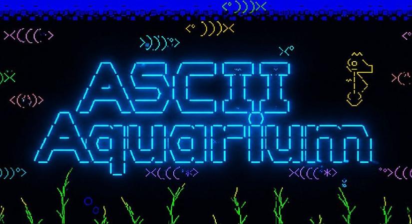 Itt az olcsó digitális akvárium, amiben ASCII halacskák úszkálnak
