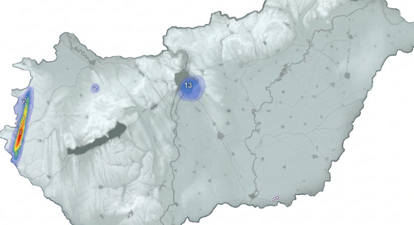 Két szerencsés térség: fülledt melegből pattantak ki a viharfelhők