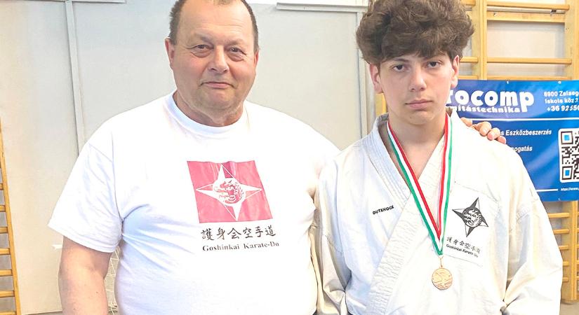 Ticz Nándor dobogón az IKU Karate Országos Bajnokságon