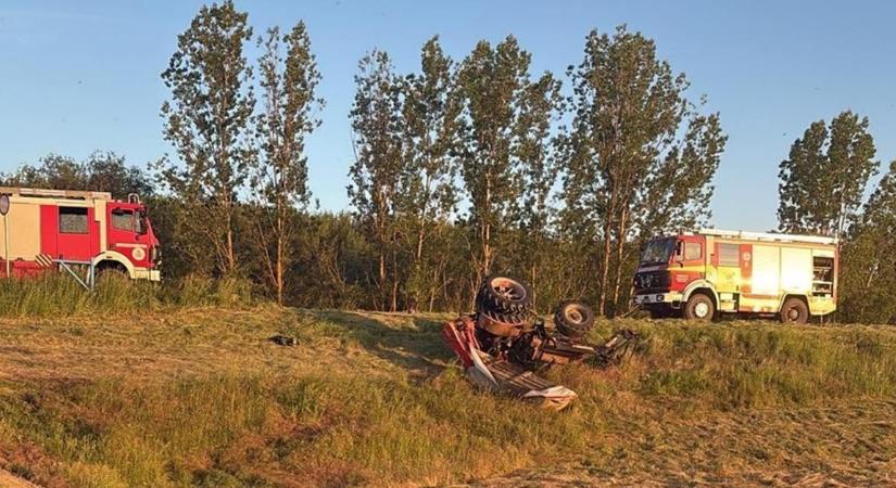 Tragédiával végződött a kaszálás: kezelőjére borult az erőgép