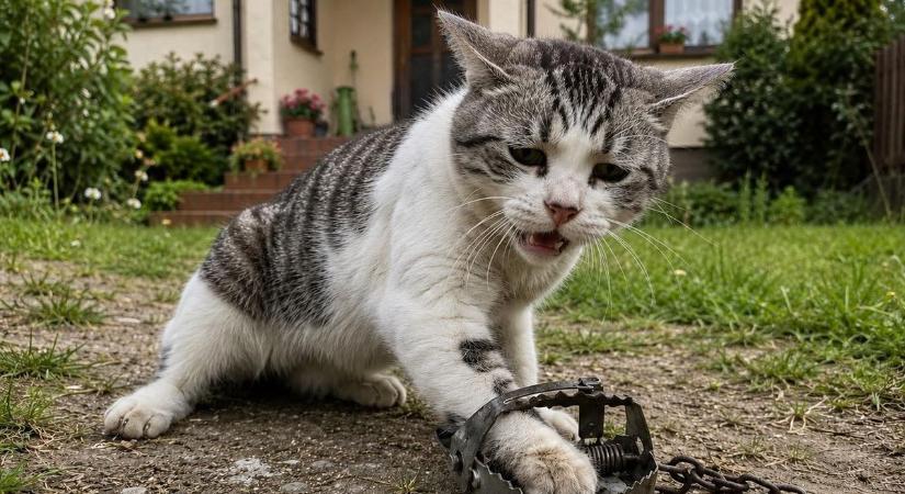 Szívszorító mentés Zalakaroson: csapdába szorult macska küzdött az életéért