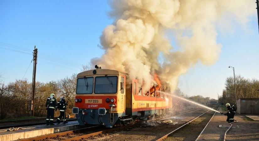 Azonnali leállás: lángol egy vonat Kelenföldnél – a pécsi járatokat is érinti