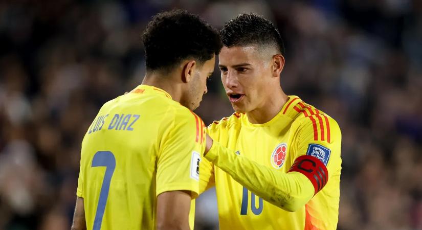 Vb 2026: James Rodríguez ott van Kolumbia keretében, Cuadrado kimaradt