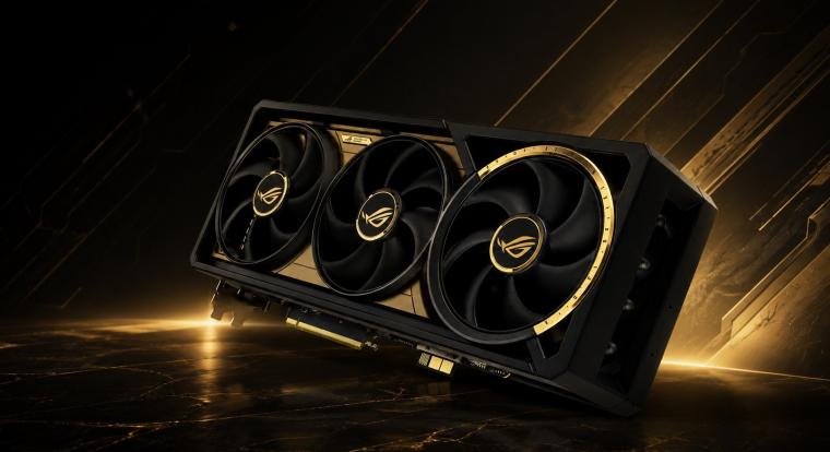Az ASUS arany-fekete RTX 50-es videokártyával ünnepelheti a ROG 20. születésnapját