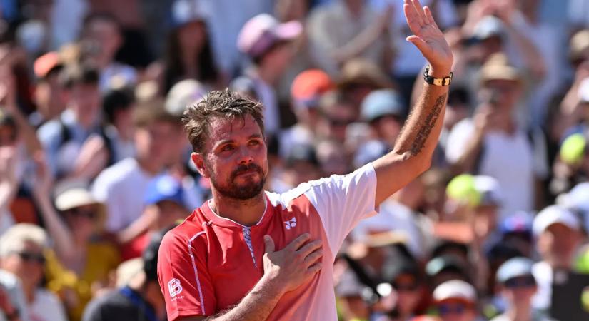 Roland Garros: Wawrinka utolsó meccsét játszotta Párizsban