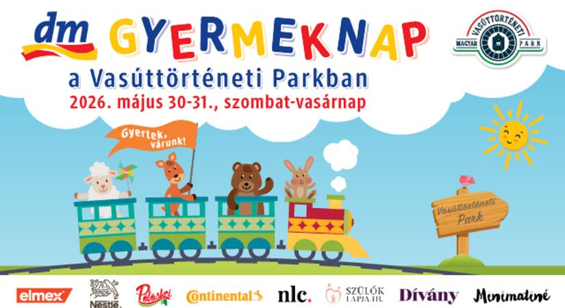 A dm Gyermeknapon színes, szórakoztató programok várnak mindenkit a Vasúttörténeti Parkban