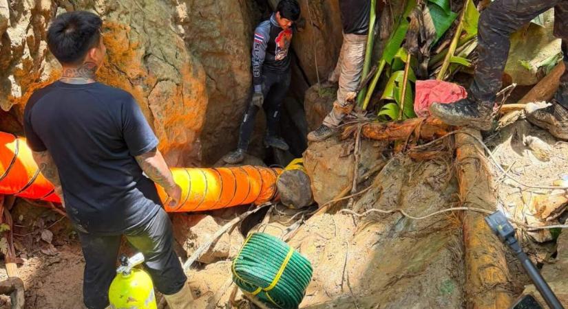 Öt napja kutatnak egy barlangban rekedt csoport után Laoszon