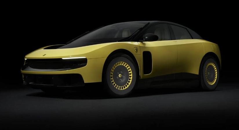 Nemcsak négy villanymotorjával, formájával is sokkol a most debütált első elektromos Ferrari