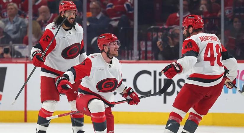 NHL: ismét hosszabbítás után nyert, előnyben a Hurricanes a keleti döntőben