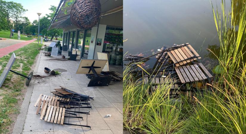 Ámokfutás a Bikás Parkban: milliós kárt okozott egy zavart férfi, pszichiátriára vitték