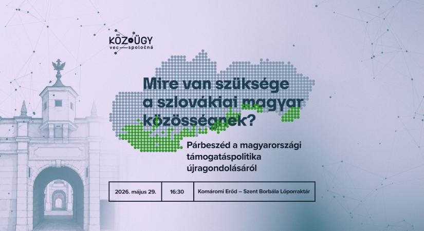 Civil fórumot szervez Komáromban a Köz.ügy platform a magyar támogatáspolitika megújításáról