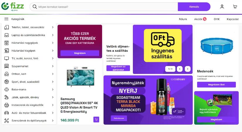 Az OTP bezárja a Fizz.hu webáruházat