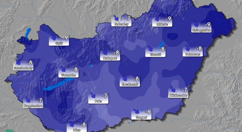 Hidegfront érkezik szerda este, 11 megyére figyelmeztetést adtak ki