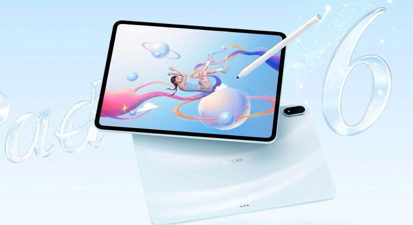 Nagy kijelzővel és erős hardverrel érkezett az Oppo Pad 6