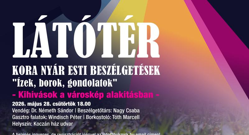 Látótér - Nyáresti beszélgetős sorozat a büki Koczán-házban