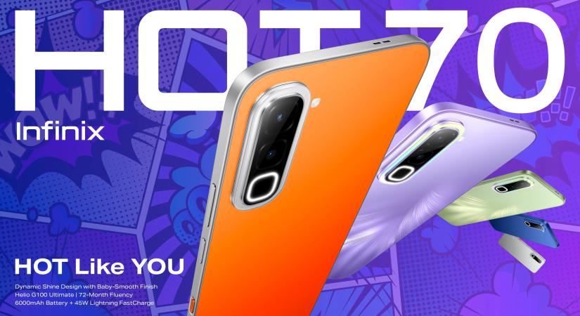 Hőre változó színben is elérhető lesz az új Infinix Hot 70