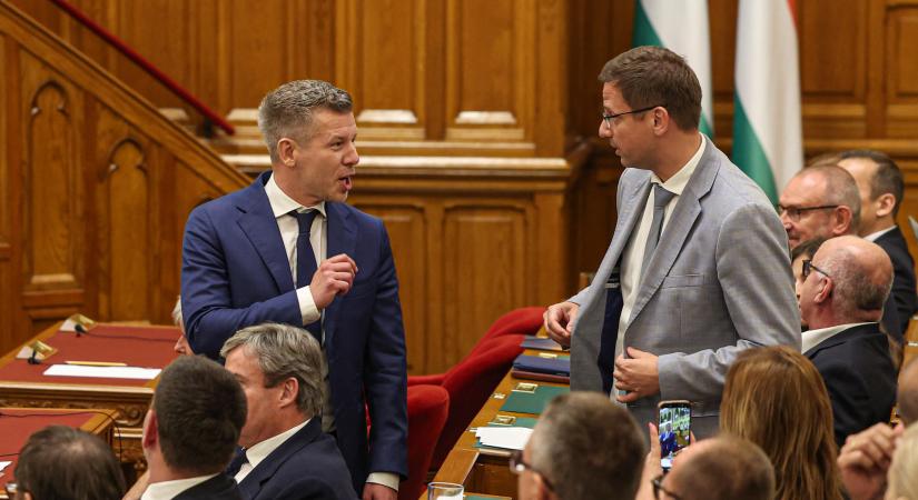 Kiderült: Magyar Péter ezt mondta ma Gulyás Gergelynek a parlamenti balhé során