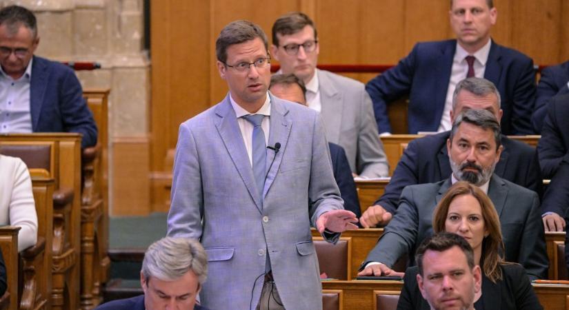 „Jeleztem Gulyás Gergelynek, hogy sms-ben átküldöm neki a saját 2010-es dícsérő mondatait” – Magyar Péter leírta, mit mondott a parlamentben a Fidesz frakcióvezetőjének