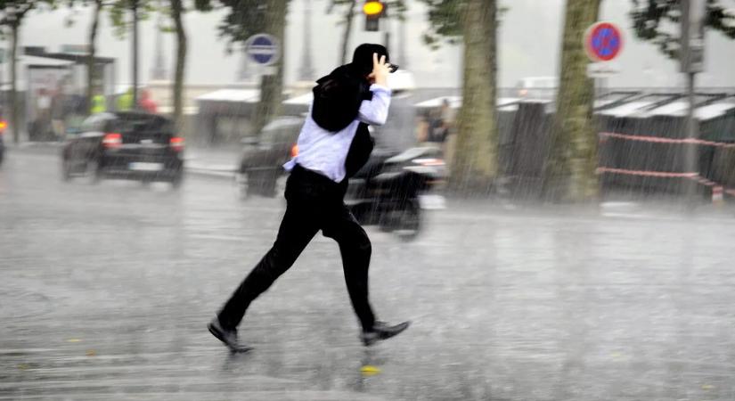 Szintet lépett a vihar, kiadták a narancssárga riasztást szerdára 2 vármegyére