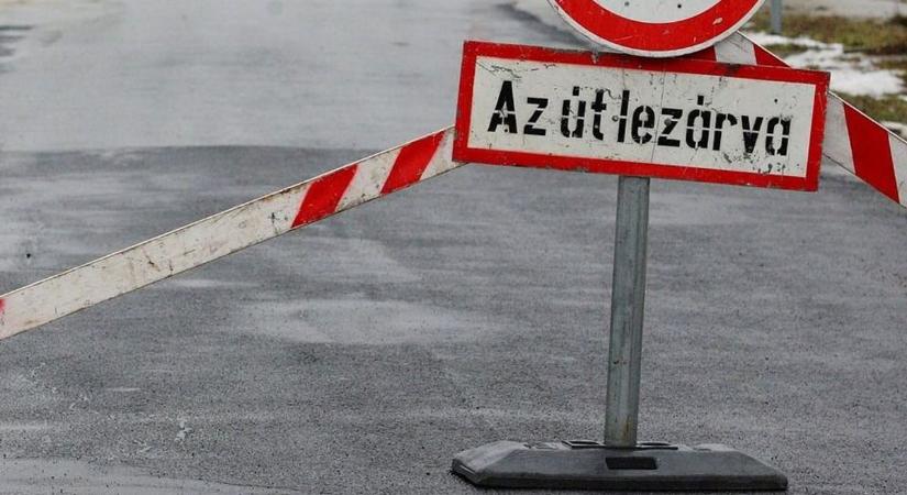 Lezárták egy veszprémi utca egyik szakaszát